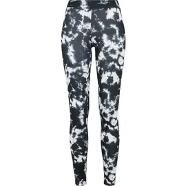 URBAN CLASSICS Ladies Tie Dye Leggings Schwarz M