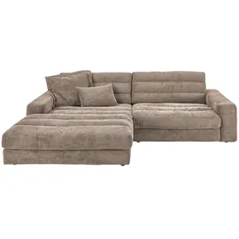 KAWOLA Ecksofa LANA Sofa taupe Cord