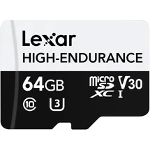 Lexar High-Endurance 64 Gb Microsdxc Uhs-I Class 10, LMSHGED064G-BCNNG