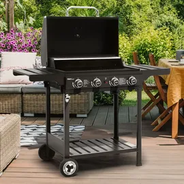 Royal Gourmet Gasgrill 4 Brenner schwarz