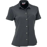 Maul Damen Bluse elast. un, dark grey, 44