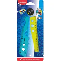 Maped Lineal Croc Croc 15,0 / 30,0 cm, grün-türkis