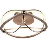 Trio LED-Deckenleuchte Charivari Messing matt 140 mm x 410 mm x 410 mm