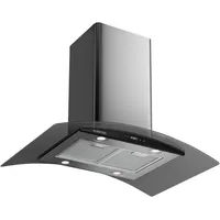 Klarstein Inselhaube 90 cm Silber