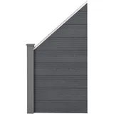 [neu.holz] WPC Gartenzaun Segovia 180 x 96 cm Grau