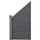[neu.holz] WPC Gartenzaun Segovia 180 x 96 cm Grau