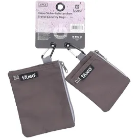 TheTrueC Travel Security Bags Pack of 2 grau