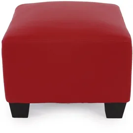 Mendler Modular Ottomane Lyon, Kunstleder ~ rot