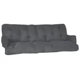 Beautissu Bankauflage 180 x 50 x 8 cm grau 2-tlg.