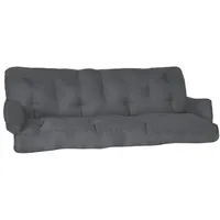 Beautissu Bankauflage 180 x 50 x 8 cm grau 2-tlg.