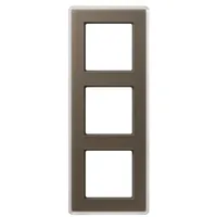 Jung AV583GLMMO Glasrahmen 3fach, mokka