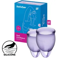 Satisfyer Feel Confident Menstrual Cup Lila