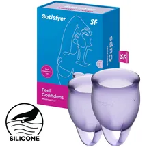 Satisfyer Feel Confident Menstrual Cup Lila