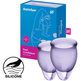 Satisfyer Feel Confident Menstrual Cup Lila