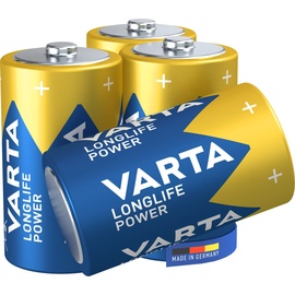Varta Longlife Power D LR20, 1.5V ideal für Spielzeug, Funkmaus, Taschenlampen, Made in Germany