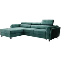 Luxusbetten24 Schlafsofa Designer Sofa Massimo, mit Stauraum und Schlaffunktion grün