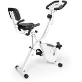 Capital Sports Heimtrainer Azura 2 X-Bike (Set), Standfahrrad Heimtrainer Hometrainer Fahrrad Cardio Trainingsgerät weiß