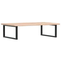 VidaXL Waschtischplatte mit Halterung Stahl und Massivholz Eiche