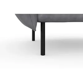 Home Affaire Sessel HOME AFFAIRE "Stine Cocktailsessel", grau, B:96cm H:86cm T:86cm, Struktur (100% Polyester);Struktur weich (85% Polyester/15% Nylon);Samtoptik (100% Polyester), Sessel, Sessel, Besonderes Design durch Kissenoptik und Keder, by Morten Georgsen