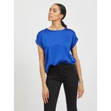 VILA VIELLETTE Satin Top Blau 42
