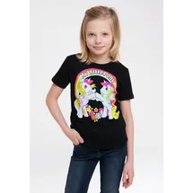 LOGOSHIRT T-Shirt "My Little Pony", Mädchen, Gr. 92/98, schwarz, 100% Baumwolle, bedruckt, normal, Rundhals, Shirts T-Shirt, im lizenzierten Originaldesign