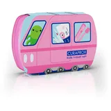 Curaprox Kids Reiseset - Zahnbürste, Zahnpasta & Interdentalbürsten/Ultraweiche Curen® Filamente/Kompaktes Reiseset für Kinder (Pink) / Hergestellt in der Schweiz