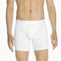 HOM Long Boxer weiß Viskose/Modal unifarben, weiß, NOS