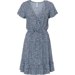 bonprix Minikleid aus nachhaltiger Viscose, blau, 48