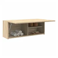 VidaXL Bad-Wandschrank Sonoma-Eiche 80x25x30 cm Holzwerkstoff