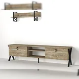 moebel17 Wohnwand Zeth Eiche