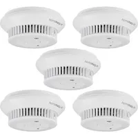 eQ-3 Homematic IP Smart Home 5er-Set Rauchwarnmelder mit Q-Label, HmIP-SWSD-2