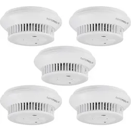 eQ-3 Homematic IP Smart Home 5er-Set Rauchwarnmelder mit Q-Label, HmIP-SWSD-2