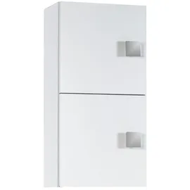 MID.YOU Hängeschrank Schildmeyer Quadra 105856, Weiß, Metall, 2 Fächer, 33.0x65.0x20.0 cm, Made in Germany, Badezimmer, Badezimmerschränke, Hängeschränke