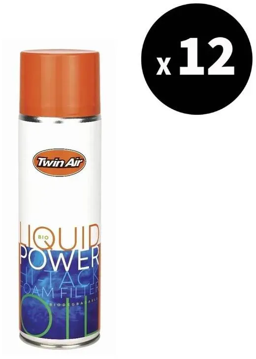 TWIN AIR Bio Liquid Power Schuim Filterolie - 500ml x12