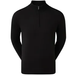 Footjoy Wollmix 1/2 Zip Pullover Windshield schwarz