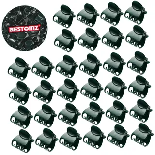 BESTOMZ 100 Stücke Orchideen Clips Pflanzenclips Dunkelgrün
