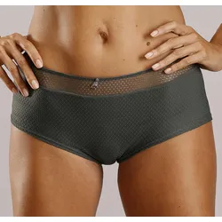 Panty NUANCE, Damen, Gr. 48/50, grün (dunkelgrün), Microtouch, Obermaterial: 85% Polyamid, 15% Elasthan, figurbetont, Unterhosen, mit feiner Zierschleife und Schmuckaccessoire
