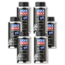 6x 125ml LIQUI MOLY 1580 Motorbike Oil Additive Motorradöl Motor Öl Additiv