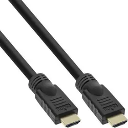 INLINE HDMI Kabel, Stecker/Stecker, schwarz/gold, 1m Stecker / Stecker, schwarz / gold, 1m