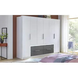 Höffner Kleiderschrank Lamport , weiß , Maße (cm): B: 269,7 H: 210,5 T: 60.0