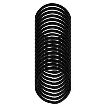 Denman Rubbers Zopfgummis schwarz