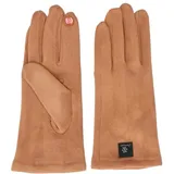 Antonio Kuschelige Damenhandschuhe mit Innenfutter Camel