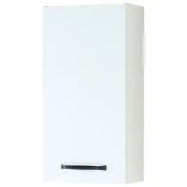 Saphir Hängeschrank Quickset 500, Badschrank 32,4 cm, 1 Tür, 2 Einlegeboden Badezimmer-Hängeschrank, Wandschrank weiß