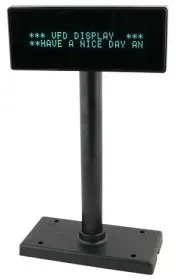 ARTDEV VFD222 - VFD Kundendisplay, USB+ RS232, dunkelgrau