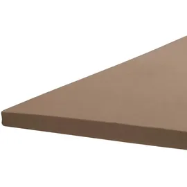 BettwarenShop Topper-Spannbettlaken Jersey-Elasthan 140 x 200 - 160 x 220 cm taupe-grau