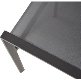 Garden Pleasure Gartenmöbel-Set Rana 5-teilig mit Keramik-Tisch Dunkelgrau