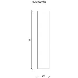 FN Neuhofer Flachleiste 950 x 20 mm Buche