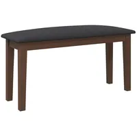 VidaXL Bank 90 cm Braun Massivholz Gummibaum