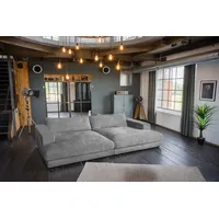 KAWOLA Big Sofa Madeline Cord grau