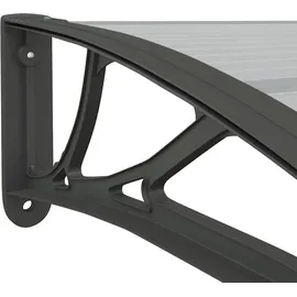 vidaXL Türvordach 400 x 100 cm schwarz 15600